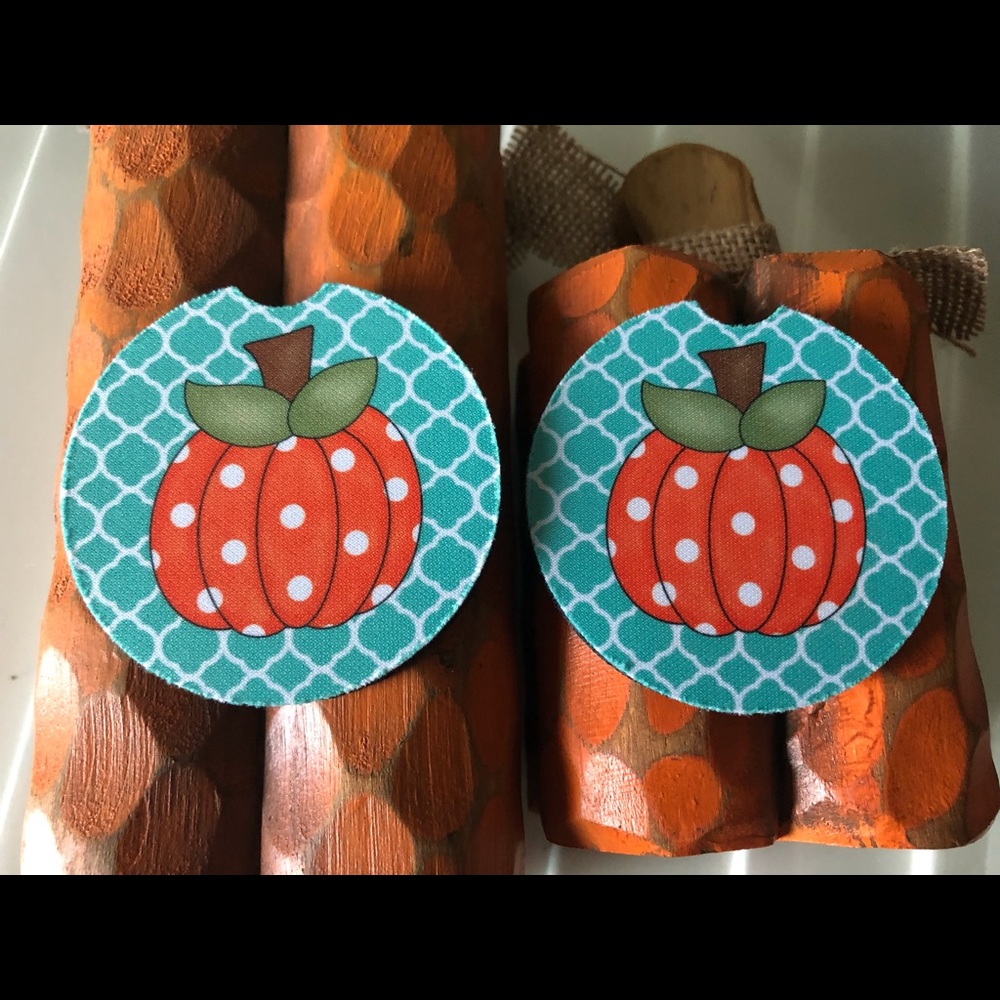 Brand New-Pumpkin Car Coasters